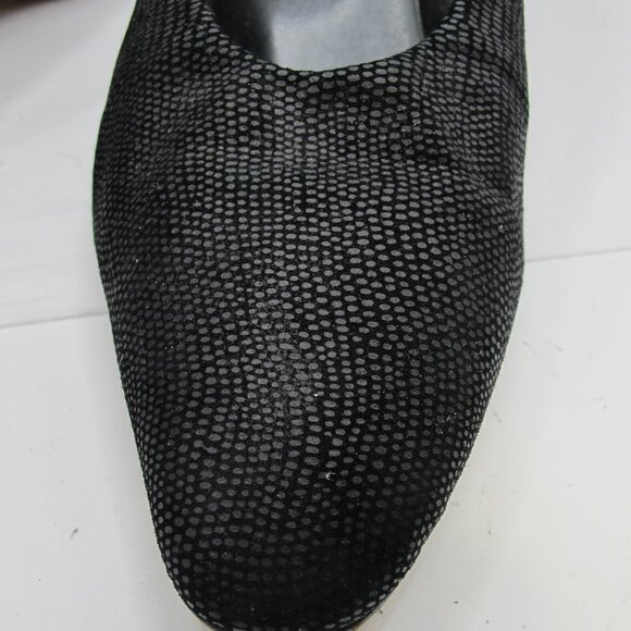 Sesto Meucci black 2 inch heels with lizard pattern  8.5N - Picture 6 of 6
